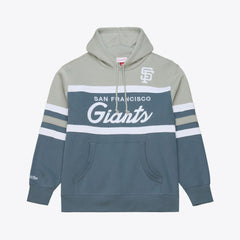 San Francisco Giants Mitchell & Ness Cooperstown Collection Thunderstorm Head Coach Hoodie - Gray Hoodies