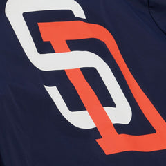 San Diego Padres Mitchell & Ness Full-Snap Hooded Coaches Jacket - Navy Jackets
