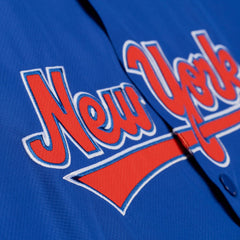 New York Mets Mitchell & Ness Full-Snap Hooded Coaches Jacket - Royal Jackets