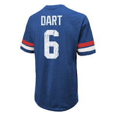 Jaxson Dart New York Giants Majestic Threads Oversized T-Shirt - Royal T-shirts