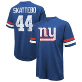 Cam Skattebo New York Giants Majestic Threads Oversized T-Shirt - Royal T-shirts