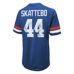 Cam Skattebo New York Giants Majestic Threads Oversized T-Shirt - Royal T-shirts