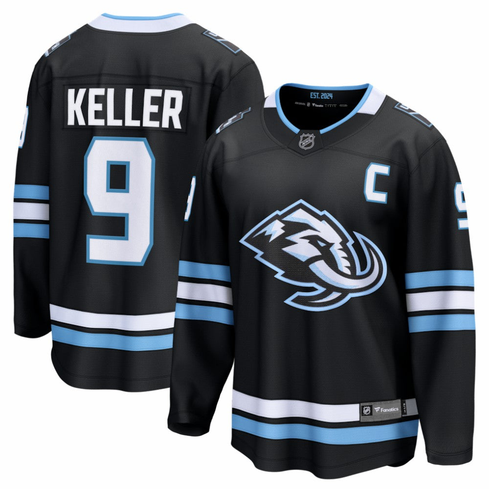 Clayton Keller Utah Mammoth Fanatics Home Breakaway Jersey - Black | US 203661361