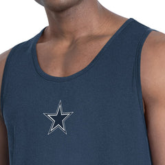Dallas Cowboys MSX by Michael Strahan Energy Scoop Neck Tank Top - Navy Tops
