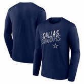 Dallas Cowboys Hustle Long Sleeve T-Shirt - Navy T-shirts