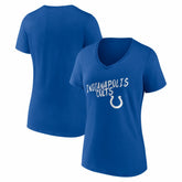 Indianapolis Colts Women's Hustle V-Neck T-Shirt - Royal T-shirts