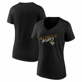 Jacksonville Jaguars Women's Hustle V-Neck T-Shirt - Black T-shirts