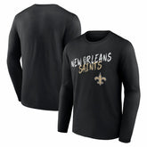 New Orleans Saints Hustle Long Sleeve T-Shirt - Black T-shirts