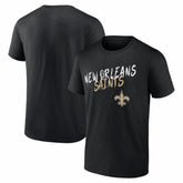 New Orleans Saints Hustle T-Shirt - Black T-shirts