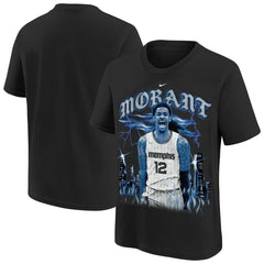 Ja Morant Memphis Grizzlies Youth City Edition Player T-Shirt Black - Nike