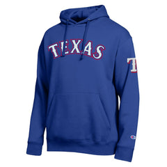 Texas Rangers Champion All Star Wordmark Hoodie - Royal Hoodies