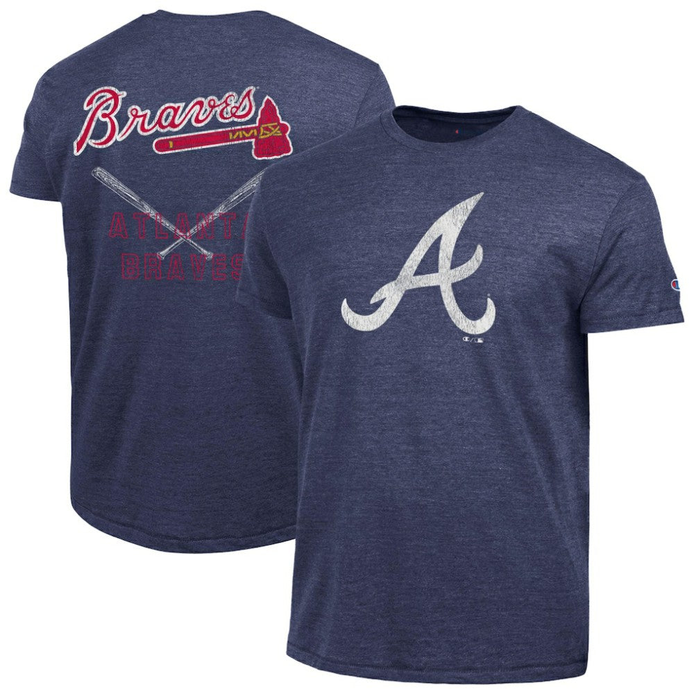 Atlanta Braves Champion Tri-Blend T-Shirt - Navy T-shirts