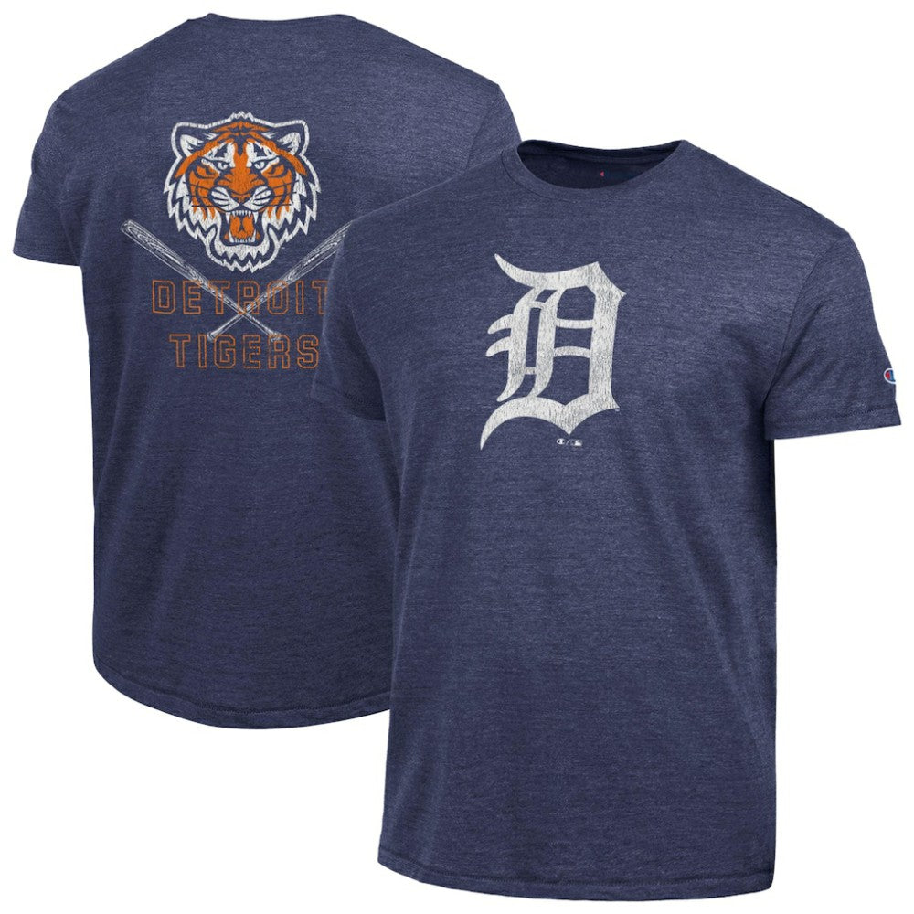 Detroit Tigers Champion Tri-Blend T-Shirt - Navy T-shirts