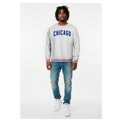 Chicago Cubs Champion Reverse Weave Sweatshirt - Heather Gray Sweatshirts