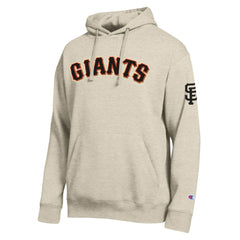 San Francisco Giants Champion All Star Chenille Patch Hoodie - Oatmeal Hoodies