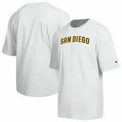 San Diego Padres Champion All Star Arched Chenille Wordmark T-Shirt - White T-shirts