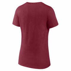 Washington Commanders Women's Hustle V-Neck T-Shirt - Burgundy T-shirts
