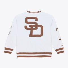 San Diego Padres Mitchell & Ness Arctic Fleece Sweatshirt - White Sweatshirts