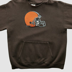 Cleveland Browns NFL 2000s Hooded Pullover Sweatshirt - Brown Pullover