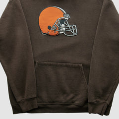 Cleveland Browns NFL 2000s Hooded Pullover Sweatshirt - Brown Pullover