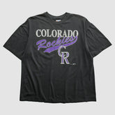 Colorado Rockies Hanes 90s T-shirt - Black - 2XVintage T-shirts