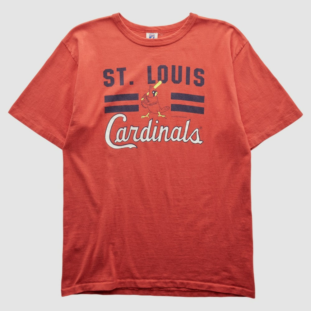 St. Louis Cardinals Logo 7 1989 T-shirt - Red - Vintage T-shirts