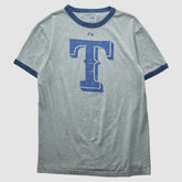 Texas Rangers Majestic 2010 T-shirt - Heather Gray - Vintage T-shirts