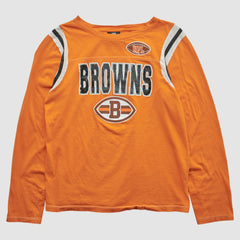 Cleveland Browns NFL 2010s Long Sleeve T-shirt - Orange T-shirts