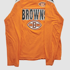 Cleveland Browns NFL 2010s Long Sleeve T-shirt - Orange T-shirts
