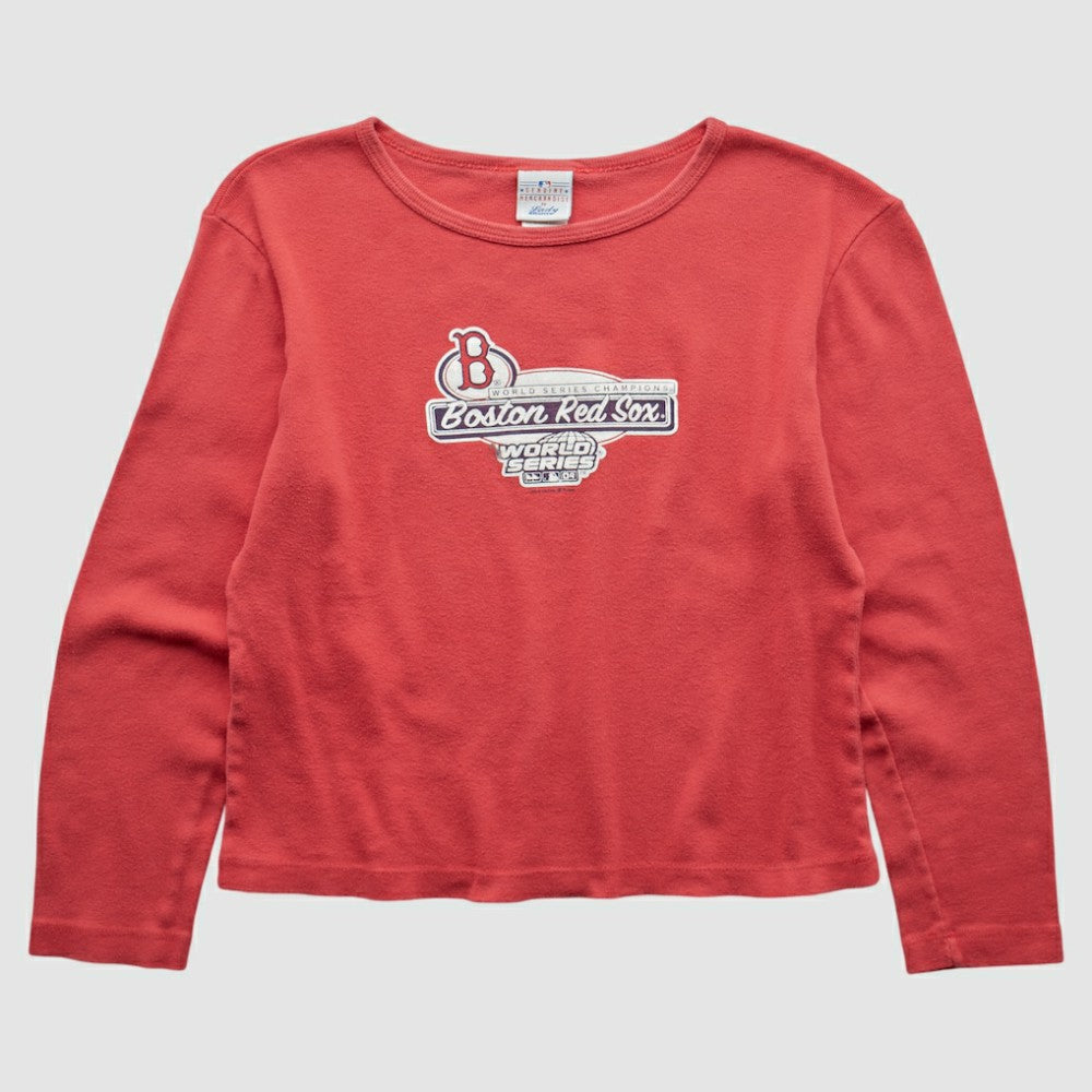 Boston Red Sox MLB 2004 Long Sleeve T-shirt - Red - Vintage T-shirts