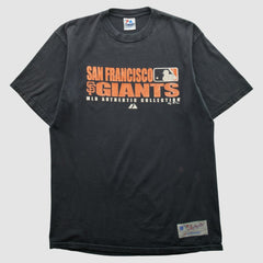 San Francisco Giants Majestic 2007 T-shirt - Black - Vintage T-shirts