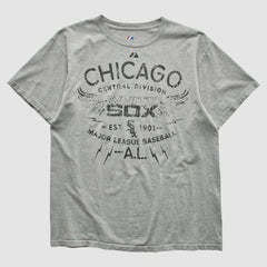Chicago White Sox Majestic 2010s T-shirt - Heather Gray - Vintage T-shirts