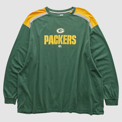 Green Bay Packers NFL 2000s Long Sleeve T-shirt - Green T-shirts