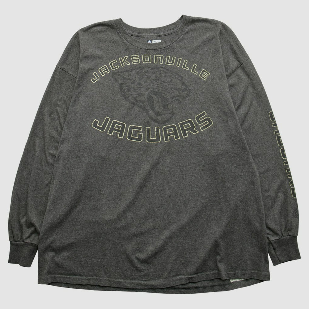 Jacksonville Jaguars NFL 2000s Long Sleeve T-shirt - Dark Heather Gray T-shirts