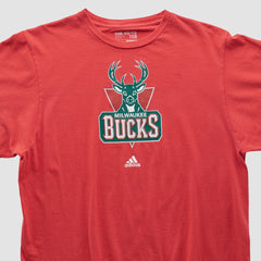Milwaukee Bucks 2010s T-shirt Red Vintage - Adidas