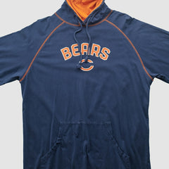 Chicago Bears Reebok 2000s Hooded Pullover Sweatshirt - Navy Pullover