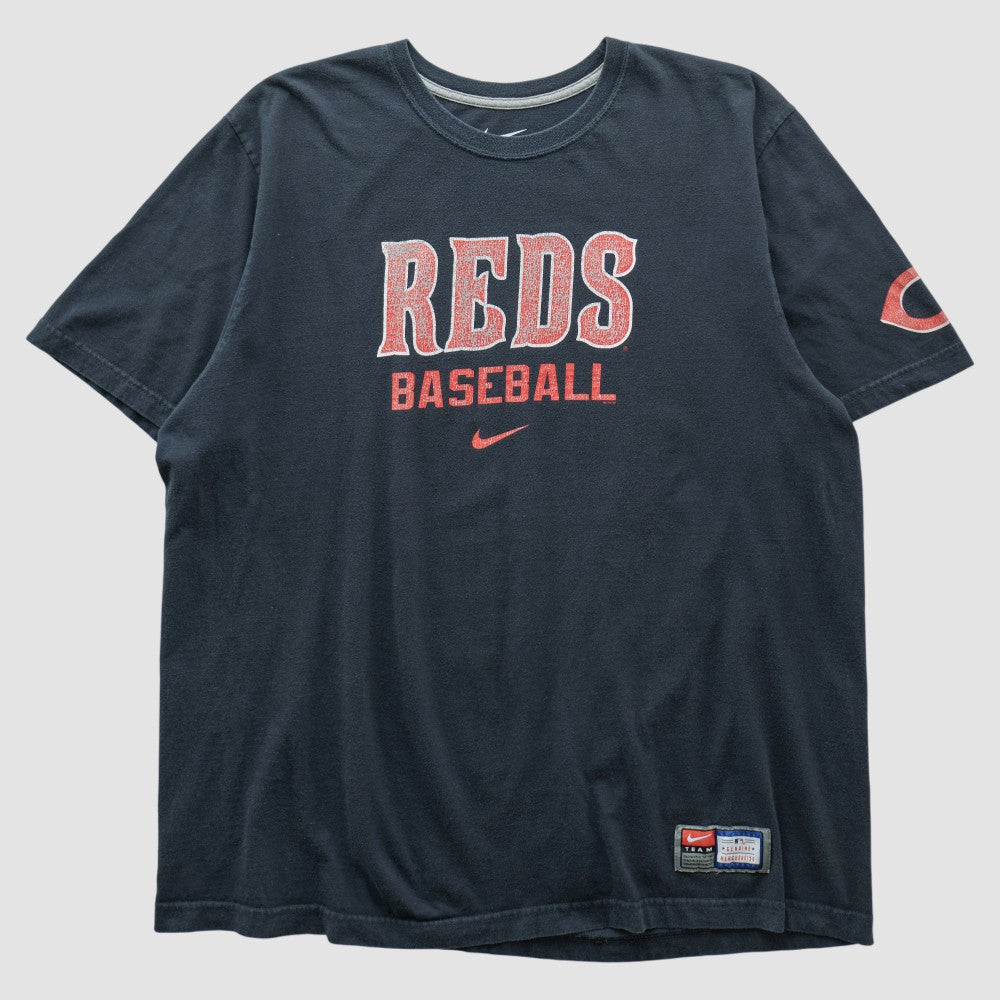 Cincinnati Reds Nike 2010s T-shirt - Navy - Vintage T-shirts