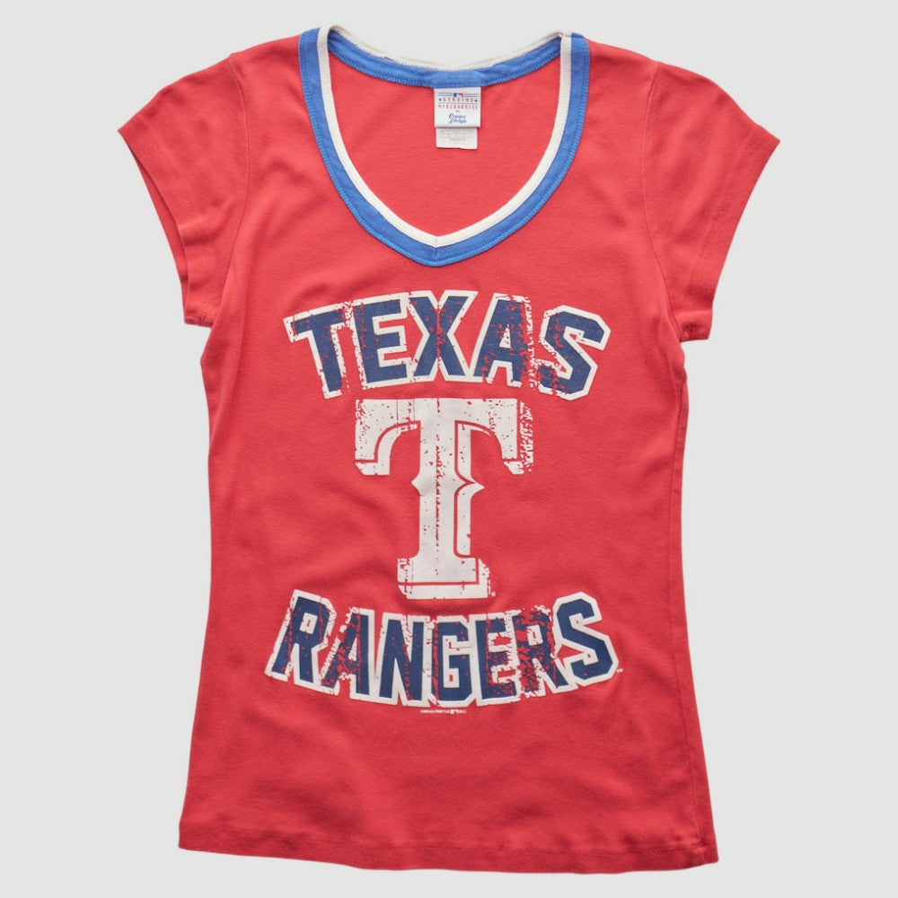 Texas Rangers Campus Lifestyle 2010s T-shirt - Red - XXVintage T-shirts