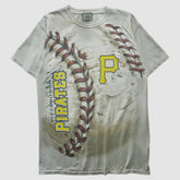 Pittsburgh Pirates Liquid Blue 2000s T-shirt - White - Vintage T-shirts