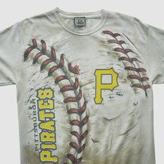 Pittsburgh Pirates Liquid Blue 2000s T-shirt - White - Vintage T-shirts