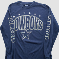 Dallas Cowboys True Fan 90s Long Sleeve T-shirt - Navy T-shirts