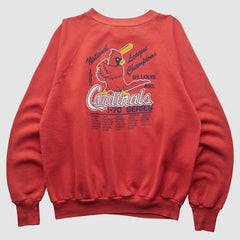 St. Louis Cardinals Healthknit 1985 Pullover Sweatshirt - Red - Vintage Pullover