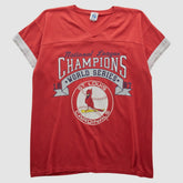 St. Louis Cardinals Logo Athletic 1987 T-shirt - Red - Vintage T-shirts