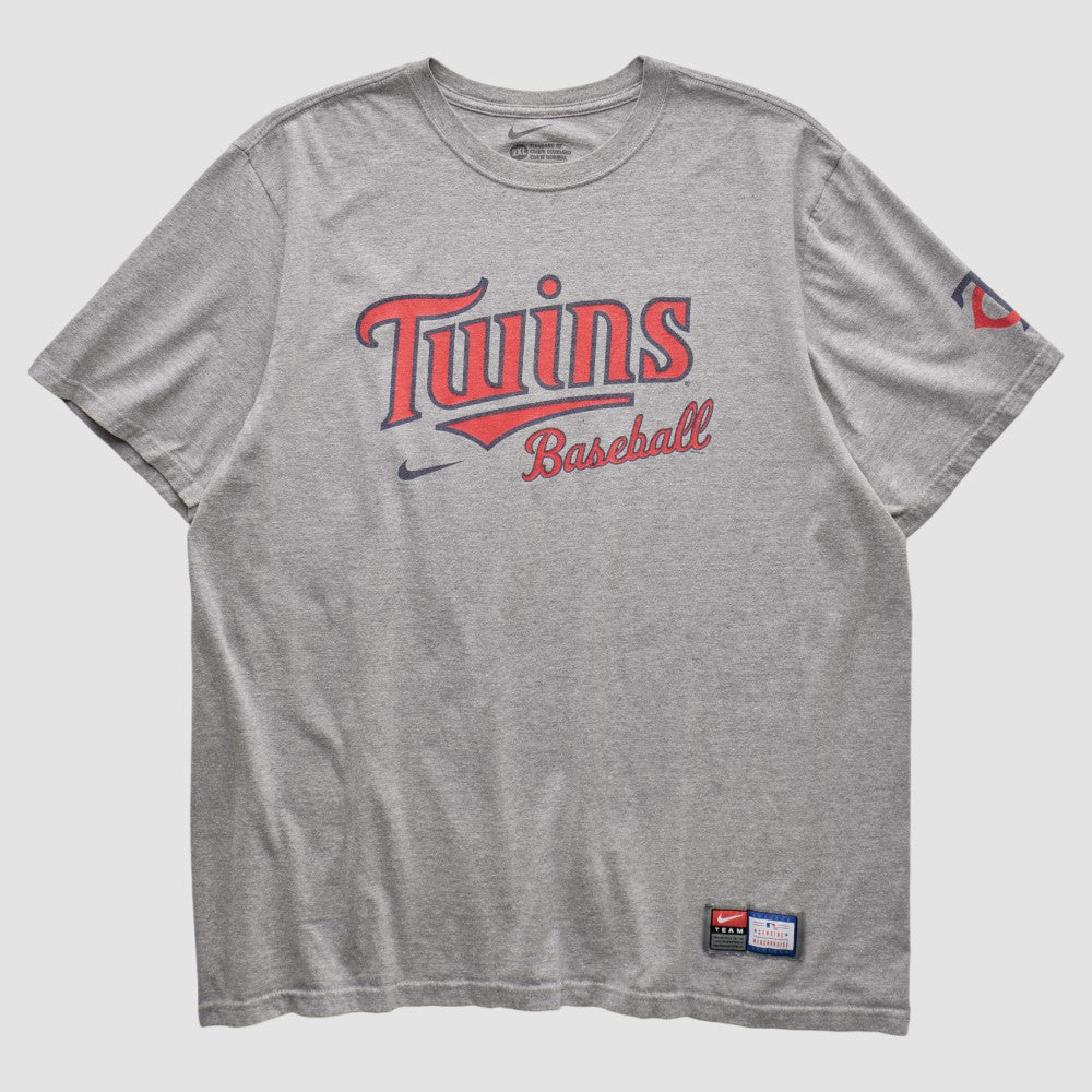 Minnesota Twins Nike 2010s T-shirt - Heather Gray - XVintage T-shirts