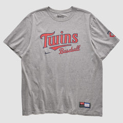 Minnesota Twins Nike 2010s T-shirt - Heather Gray - XVintage T-shirts