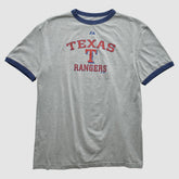 Texas Rangers Majestic 2010 T-shirt - Heather Gray - Vintage T-shirts