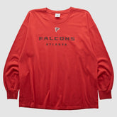 Atlanta Falcons NFL 2000s Long Sleeve T-shirt - Red T-shirts