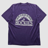 Colorado Rockies 90s T-shirt - Purple - Vintage T-shirts