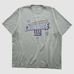 New York Giants Reebok 2007 T-shirt - Heather Gray T-shirts