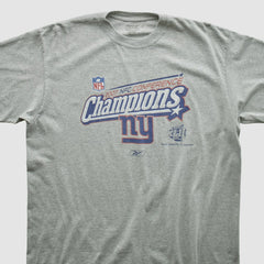 New York Giants Reebok 2007 T-shirt - Heather Gray T-shirts